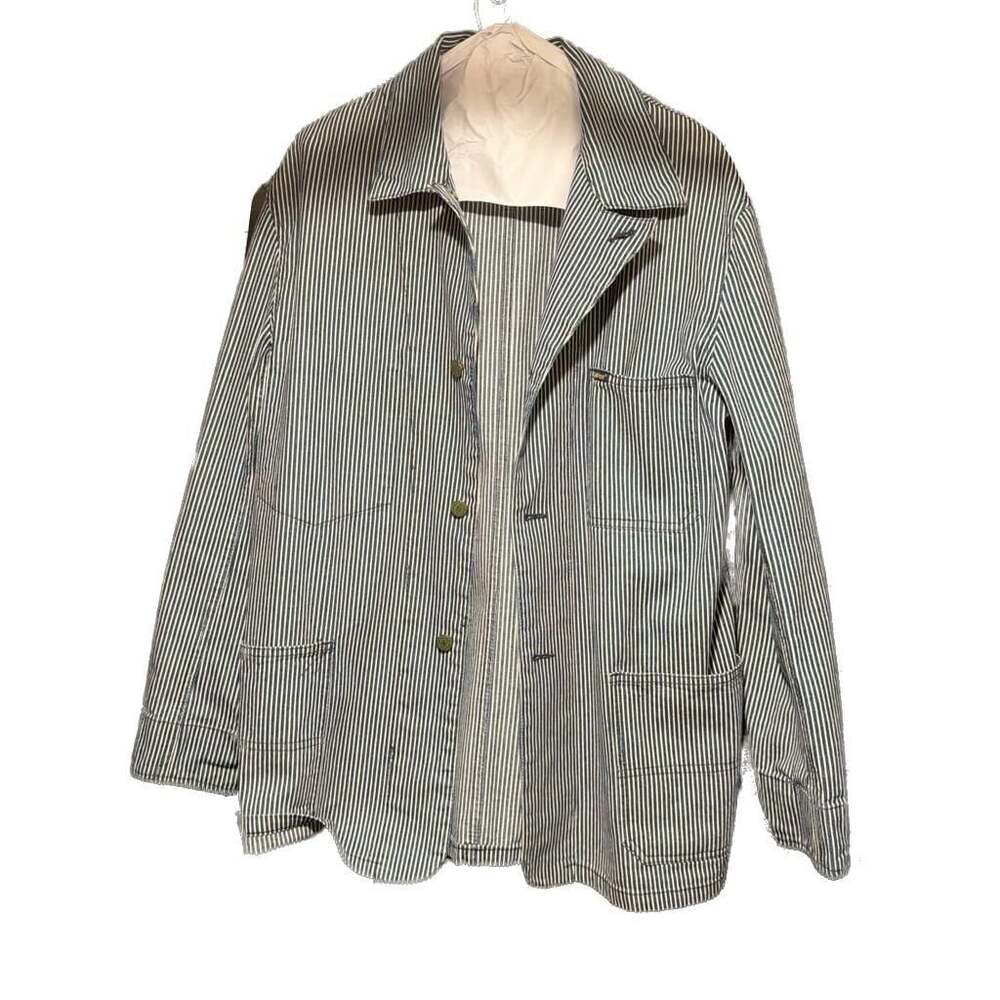 Oshkosh × Vintage Vintage Oshkosh Classic Stripe Workwear Jacket-Medium